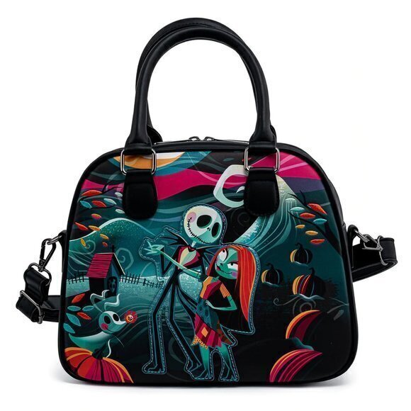 Loungefly Disney The Nightmare Before Christmas Simply Meant to Be Crossbody Bag - Picture 1 of 4